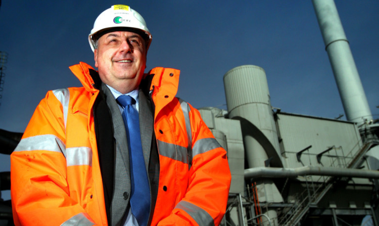 Derl managing director Alan Jones outside the Baldovie incinerator.