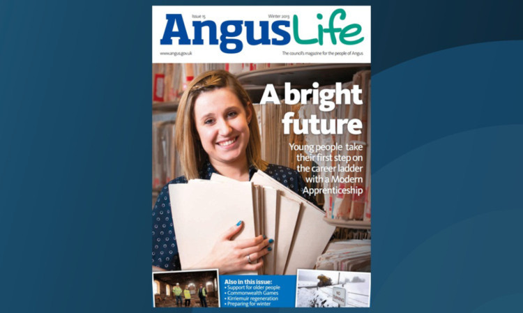 The Angus Life magazine was produced by the council's corporate communications department.