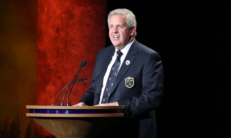 Monty joins the World Golf Hall of Fame last year.