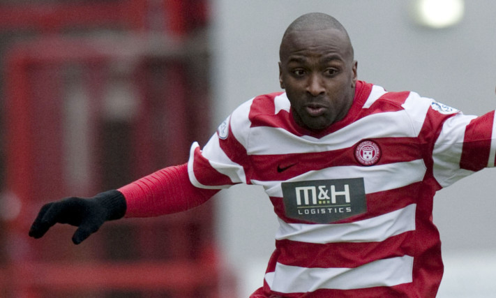 Jason Scotland came off the bench to score for Accies.