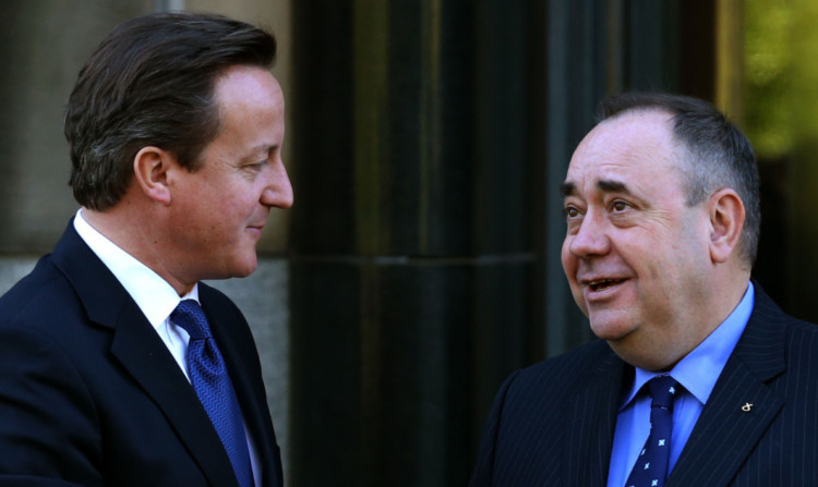 David Cameron and Alex Salmond.