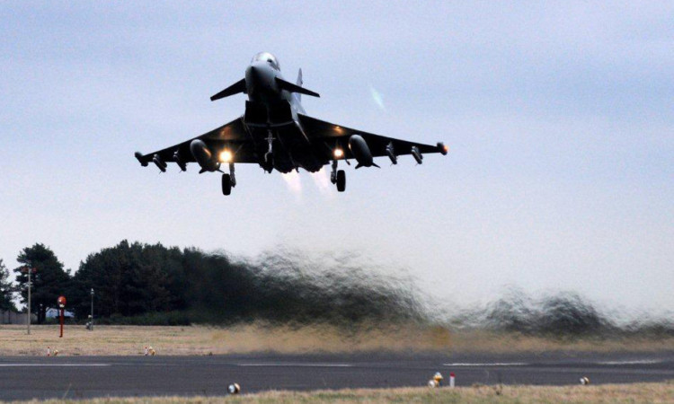 The incident involved Typhoons from RAF Leuchars.