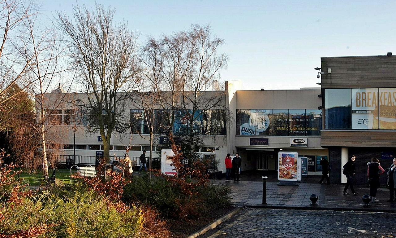 Building exterior of the Royal Bank of Scotland branch at the Students Union, Dundee University, Dundee.