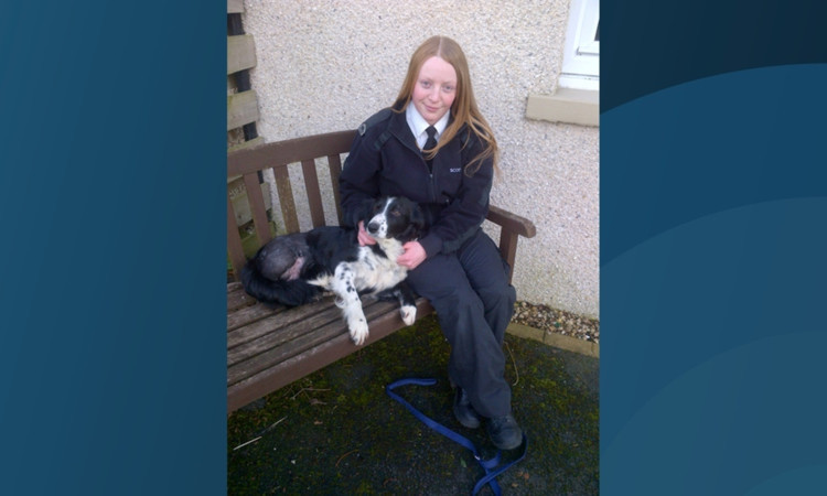 Melissa Maitland with border collie Bea.