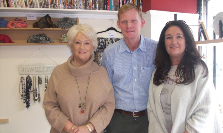 From left: the late John MacDougalls wife Cathy, friend Lee Fraser and daughter Julie.