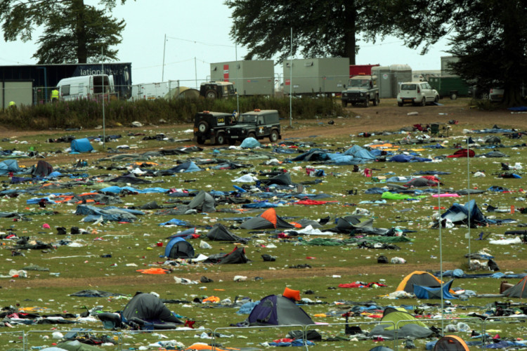 Wallace admitted attacking the officers while they were helping with the clear-up at the festival site.