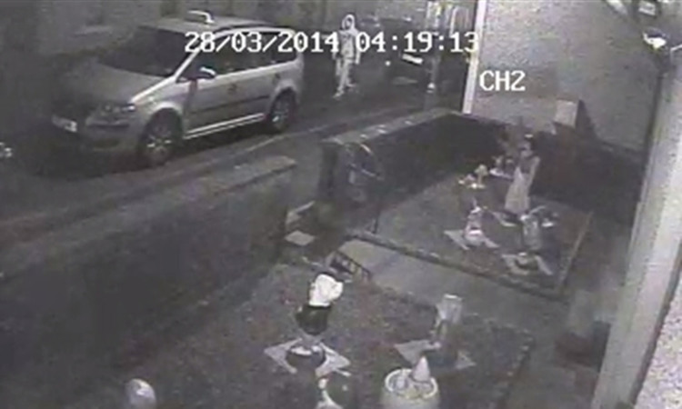 CCTV image of the incident in Tayport.