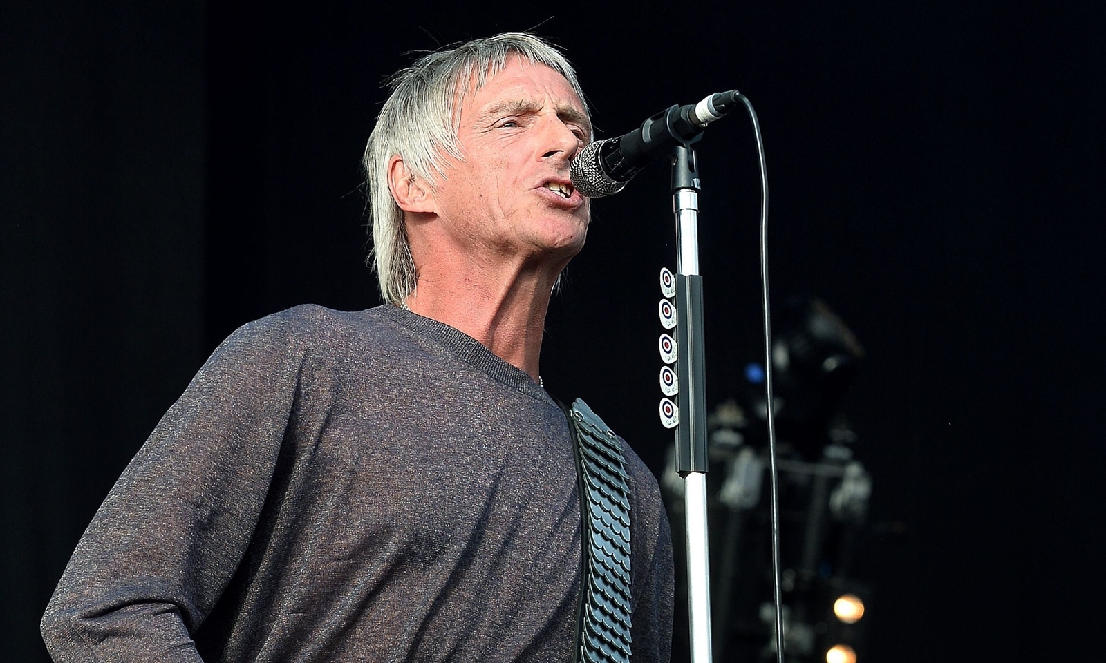 Paul Weller performs on stage at the Hard Rock calling music festival at Queen Elizabeth Olympic Park in Stratford east London.