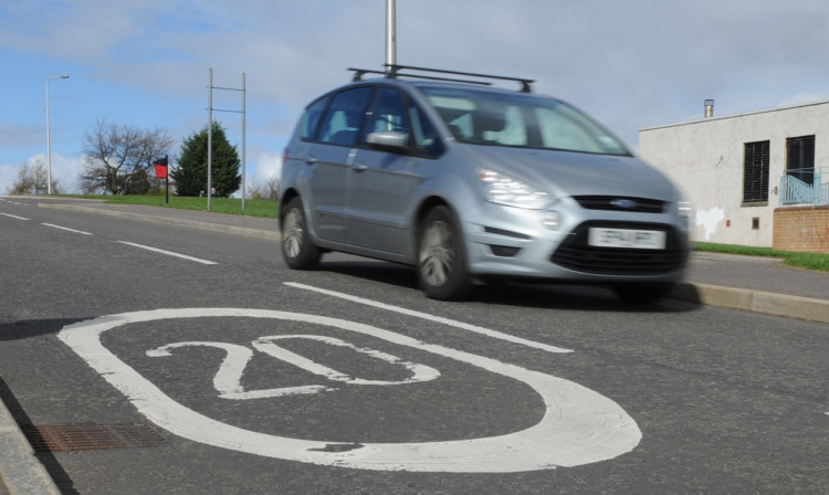 A 20mph sign in the citys Lothian Crescent.