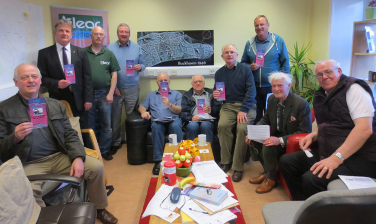 David Torrance MSP, second from left, at the Levenmouth rail line meeting.