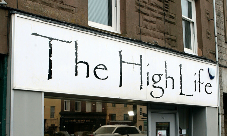 High Life on Montrose High Street was raided by police in July last year.