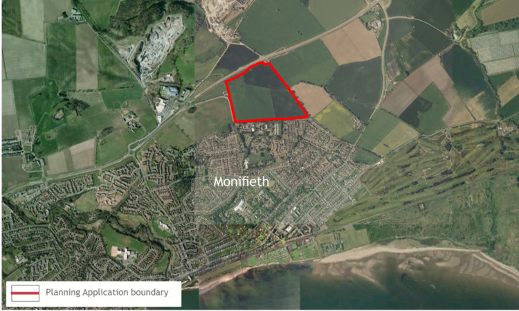 Barratts plans for the 24-hectare site between Ashludie Hospital and the A92 encompass a mix of house types and tenure, including affordable housing.