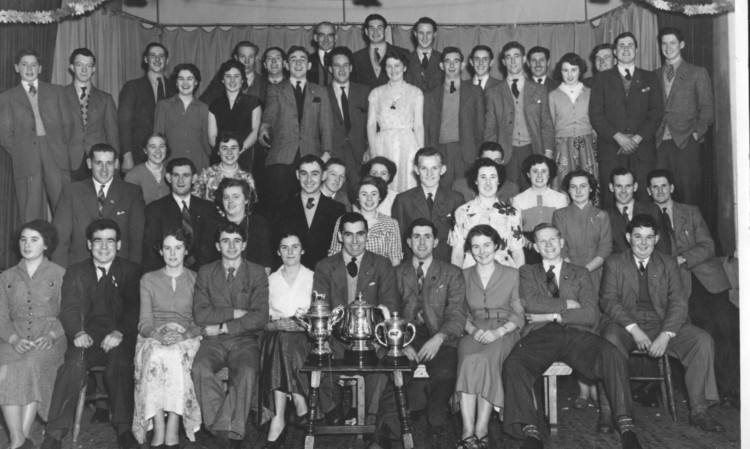 The photo of Bell Baxter ADS Christmas celebrations at Kemback Hall in 1954.