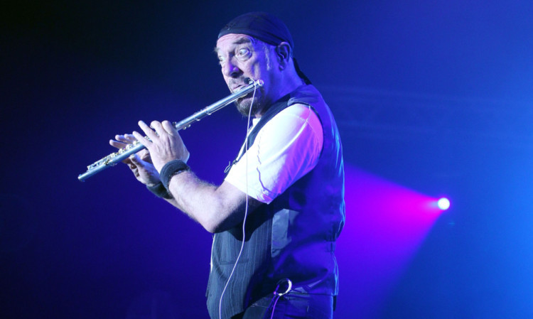 Ian Anderson with his trademark flute.