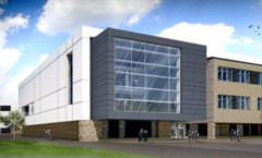 An artists impression of what the new secondary school in Levenmouth might look like.