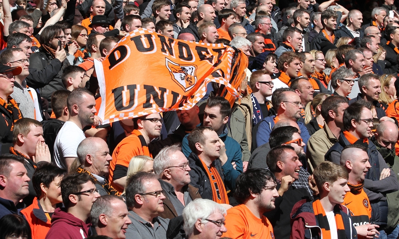 12/04/14 Sunday Post, Chris Austin Glasgow

     Dundee United Fans during Scottish Cup Semi Final at Ibrox