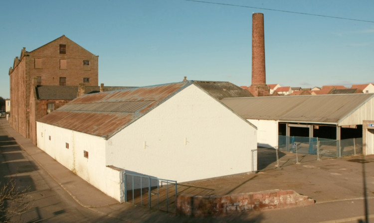 The former Baltic Mill on Dens Road, Arbroath.
