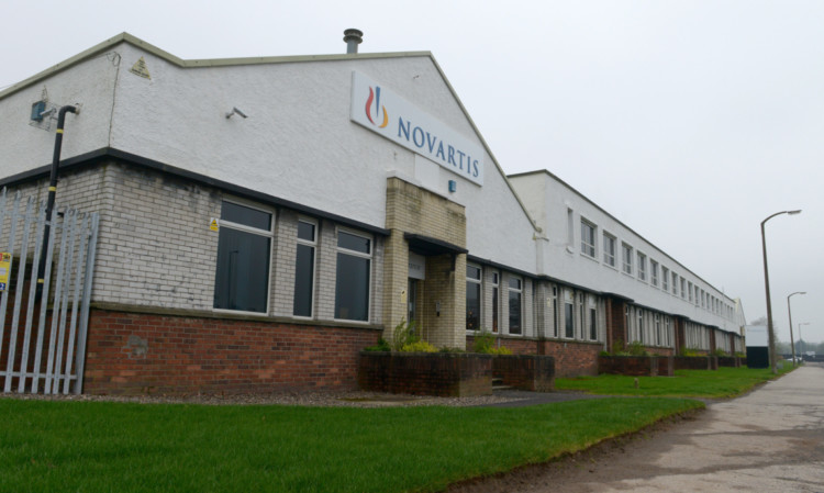 The Novartis plant at Dunsinane Industrial Estate, Dundee, which has been sold to Lilly as part of a £3.2 billion deal. Picture: Kim Cessford.