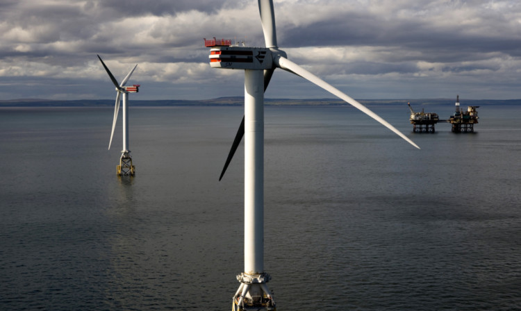 the Beatrice demonstrator turbines in the Moray Firth