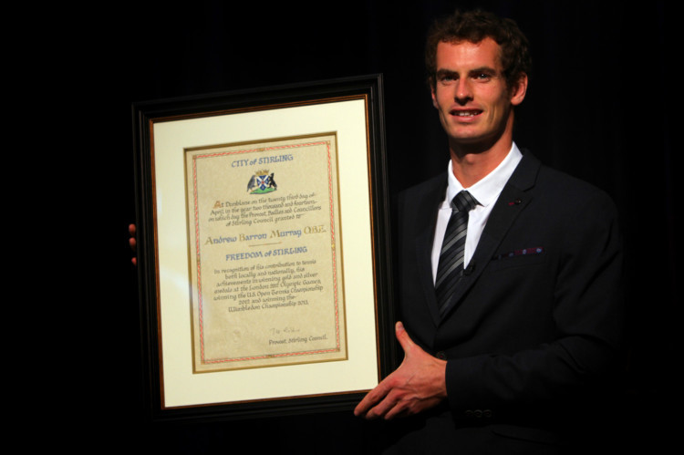 Local hero Andy Murray returned to his old stomping ground in an emotional homecoming celebration honoring the Wimbledon champions achievements. The Dunblane star was given the Freedom of Stirling at a special council meeting at his old school, before receiving an honorary doctorate from Stirling University. See more at www.thecourier.co.uk/1.332838.