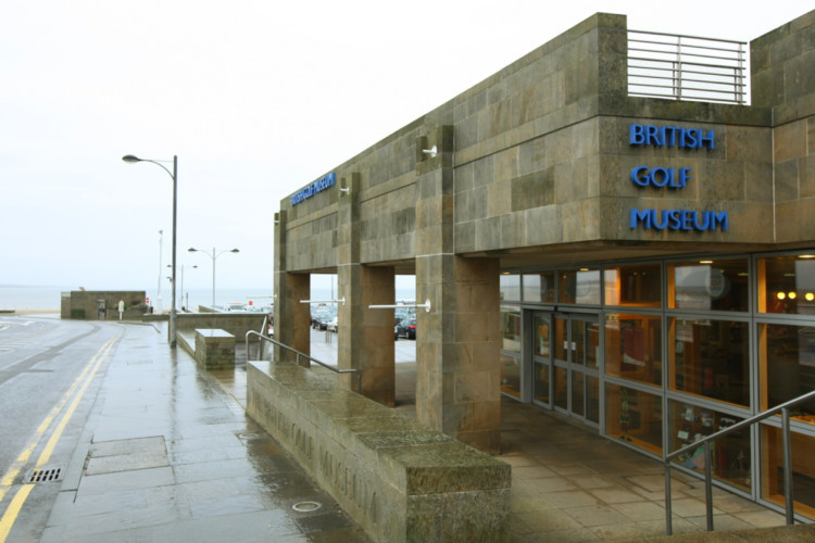 Building exterior of the British Golf Museum in St Andrews.