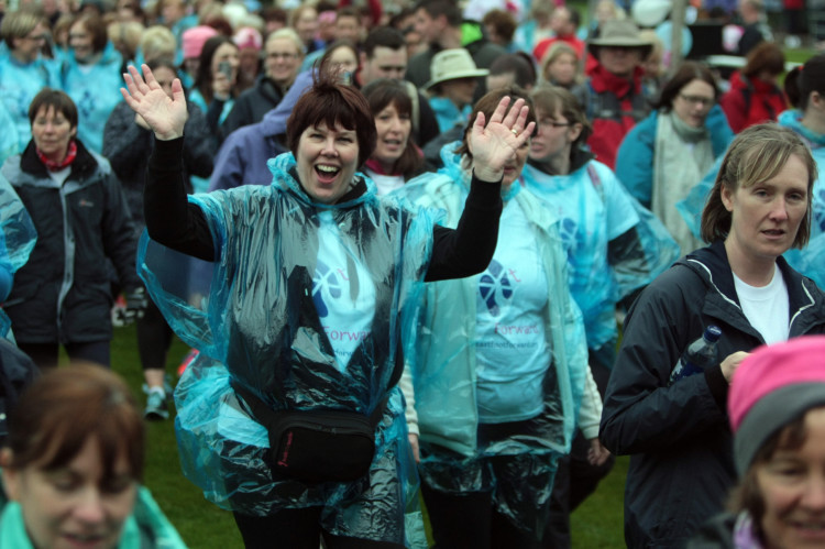 More than 300 people took part in the third annual Twilight Walk in Dundee at the weekend. The participants, all dressed in Breast Foot Forward T-shirts, braved the blustery wind on the walk to raise cash for the charity. Over the past three years, Breast Foot Forward has provided funding for the research and development of a rehabilitative physical activity programme after breast cancer surgery. Find out more at www.breastfootforward.org.