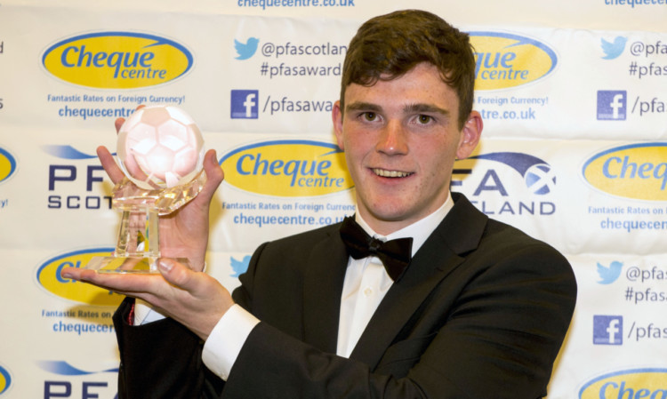 The PFA Scotland Young Player of the Year award went to Dundee United ace Andrew Robertson.