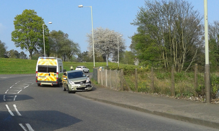 The emergency services dealing with the aftermath of the crash.