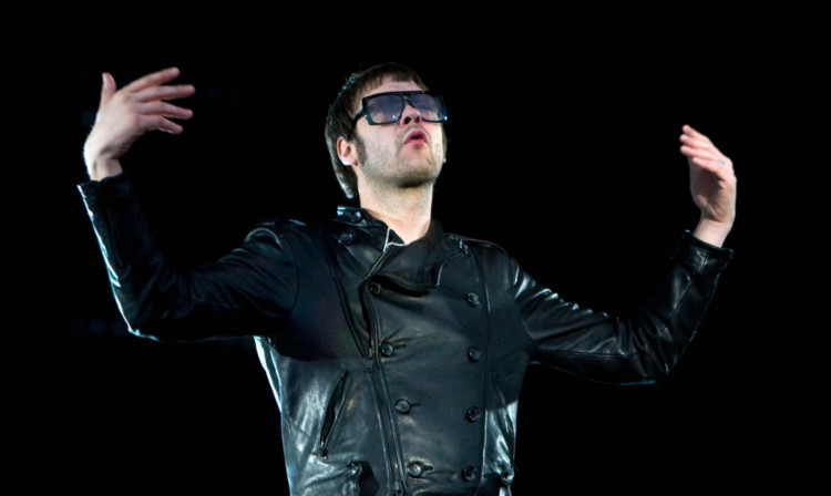 Tom Meighan from Kasabian at T in the Park in 2012.