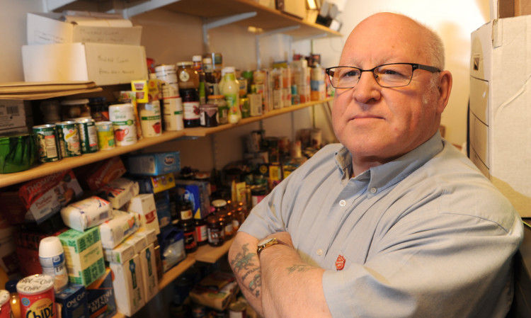 Major Jim McCluskey tells some would-be foodbank users to reconsider their priorities.