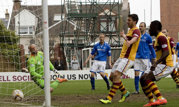 Lionel Ainsworth's opening goal.