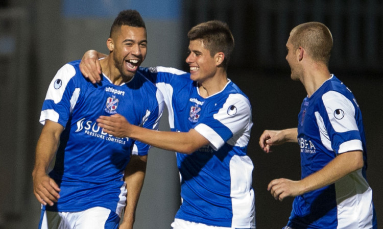 Kane Hemmings (left) had put Cowdenbeath on their way to safety with a second-half goal.