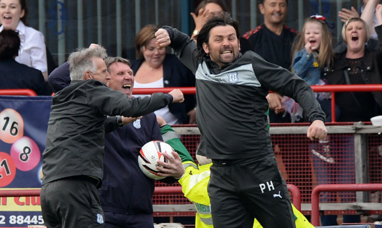 Paul Hartley was jumping for joy on Saturday. But he is already back to work, planning how Dundee will answer the Premiership challenge.