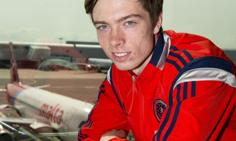 Dundee striker Craig Wighton is in Malta with the Scotland Under-17s.