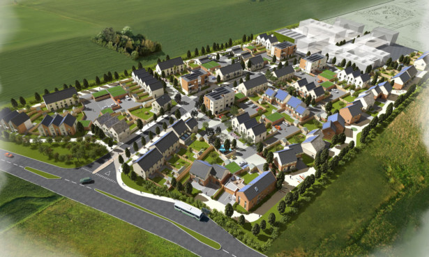 An impression of the eco-town, for which Stewart Milne Timber Systems has a £1m supply contract.