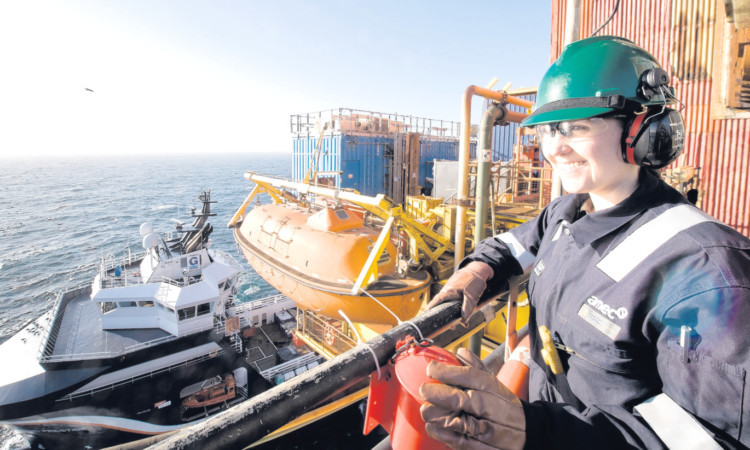 Women now comprise 3.6% of the total offshore population, representing a decrease of almost 0.2% since 2012. Picture: Amec.