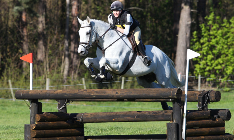 Rosie Allen on Big J in the open novice section at Central Scotland Horse Trials, Dalkeith