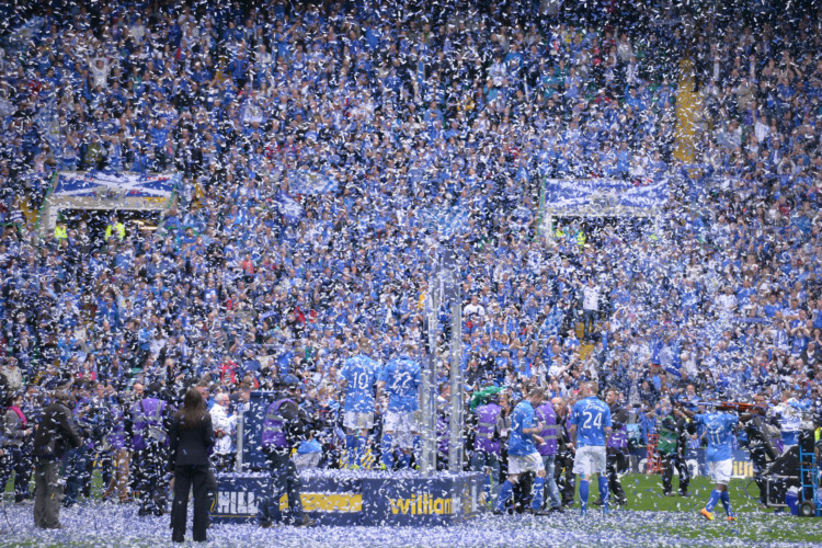 St Johnstone and Dundee United fans packed Celtic Park for the Scottish Cup final on May 17. Saints eventually ran out 2-0 winners, claiming the trophy for the first time in their history. To buy any DC Thomson photo phone 0800 318846 or email webphotosales@dcthomson.co.uk.