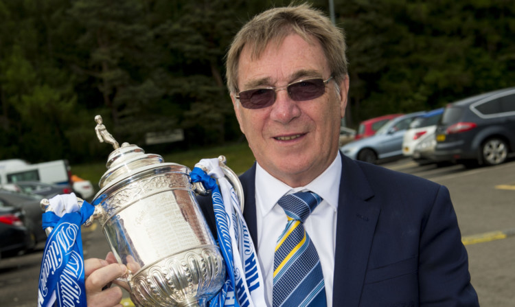 Geoff Brown with the Scottish Cup.