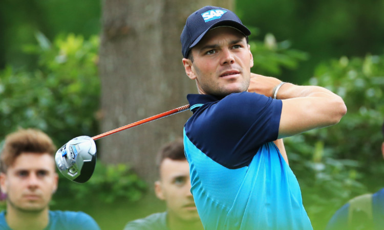 Martin Kaymer practises at Wentworth.