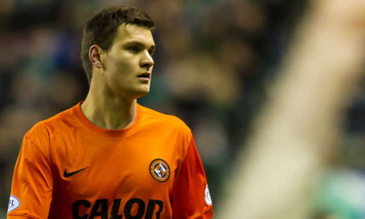 Curtis Good in action for Dundee United.