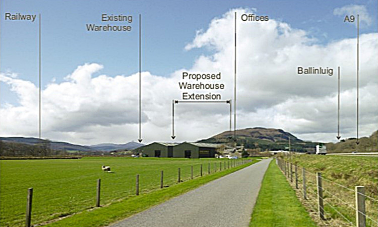 An image of the proposed extension.