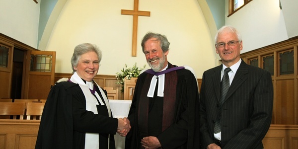 DOUGIE NICOLSON, COURIER, 24/04/11, NEWS.
DATE - Sunday 24th April 2011.
LOCATION - Monifieth Parish Church.
EVENT - Retiral of Minister.
INFO - Rev. David Jamieson, centre, retiring after 37 years with the new Minister, Rev Dorothy Anderson, and Session Clerk Rodney Bowman.
STORY BY - Maura, reporters.