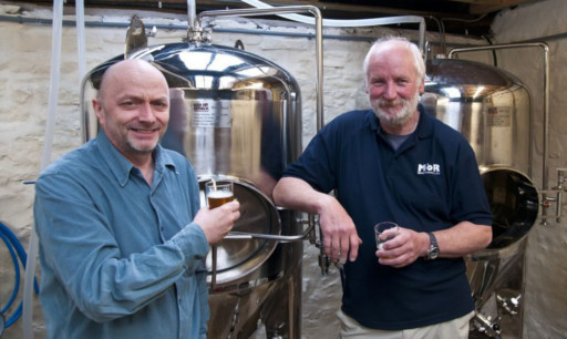 Ross Niven, left, and Jim Hughan of MòR Brewery.