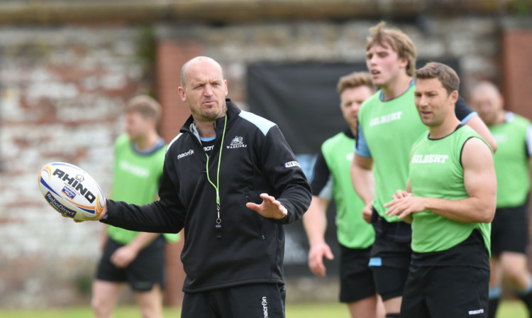 Glasgow Warriors in training ahead of their big match.