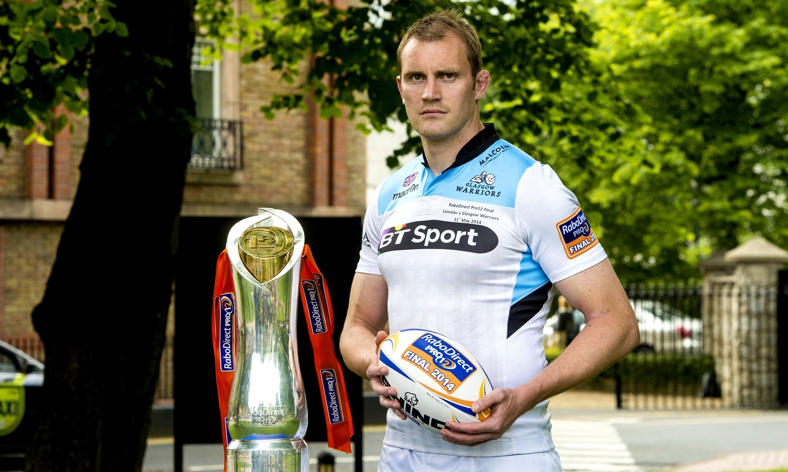 30/05/14
BEWLEY'S HOTEL - DUBLIN
Glasgow Warriors' Al Kellock is fully focused on his side's clash with Leinster in the RaboDirect PRO12 Final.