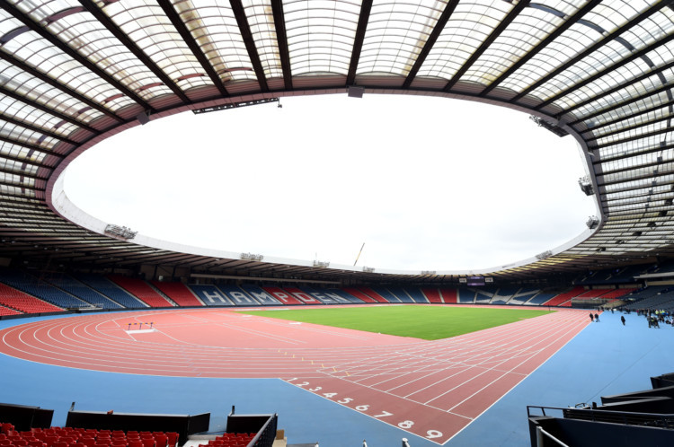 The transformation of Hampden Park ahead of Glasgows Commonwealth Games is now complete. The national football stadium has been turned into a world-class athletics arena ahead of the event in August.
