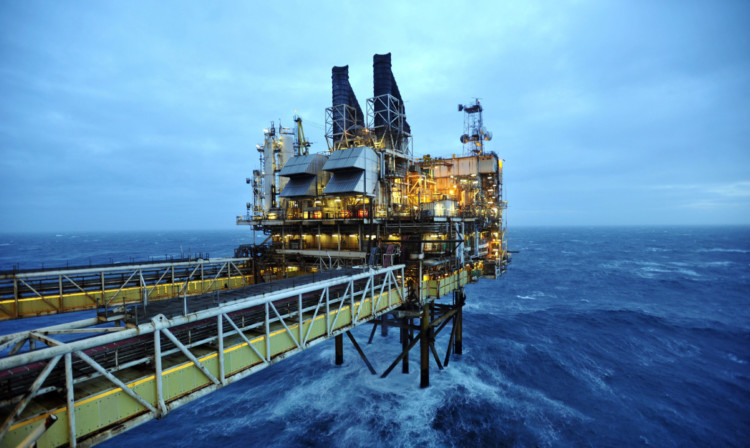 A North Sea oil platform.