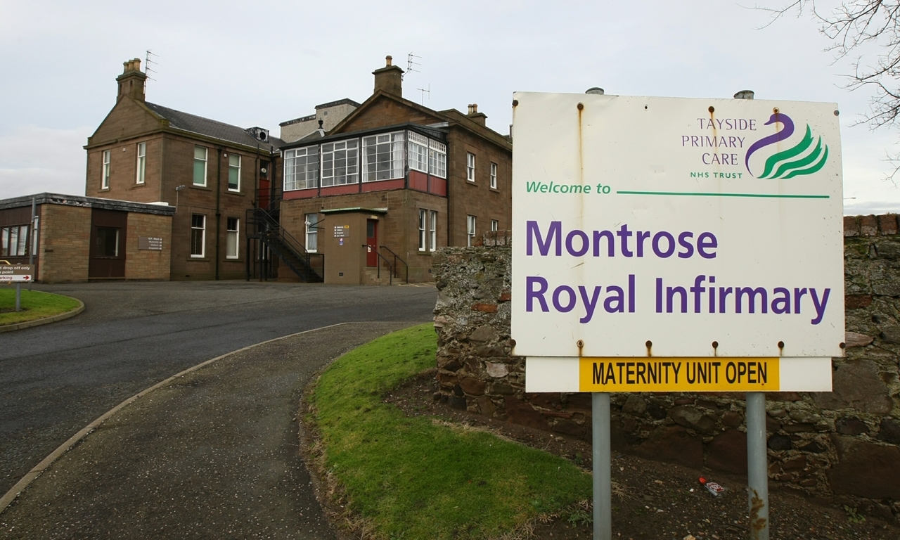 Building exterior of Montrose Royal Infirmary, Montrose.