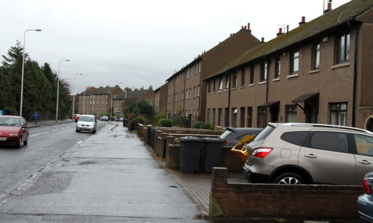 A drugs raid was carried out on Ballindean Road in Dundee